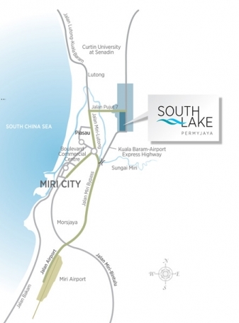 map SouthLake Miri