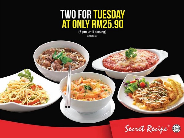 Secret Recipe Malaysia Buy 1 Free 1 Meal Miri City Sharing