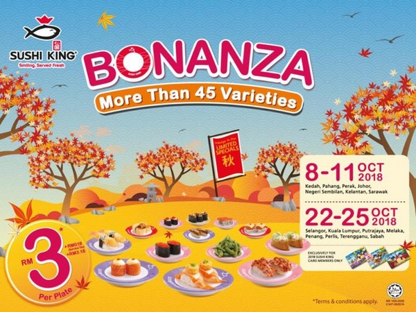 November 2021 bonanza sushi Bonanza RM3