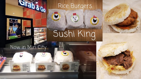 Rice Burgers at Sushi King Grab & Go Counter Permyjaya ...
