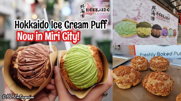 Puff hokkaido ipoh icecream Hokkaido Ice