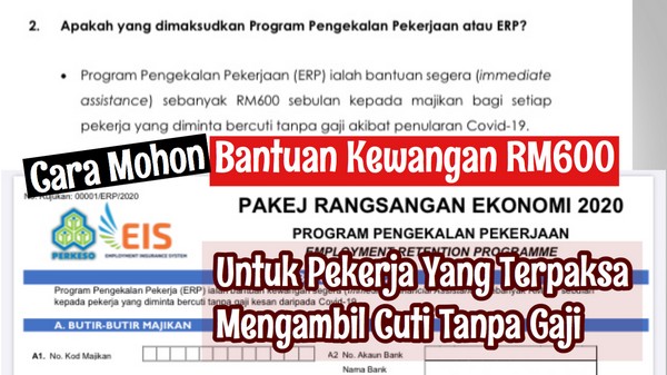 Rangsangan Ekonomi 2020 Bantuan Rm600 Untuk Cuti Tanpa Gaji Miri City Sharing