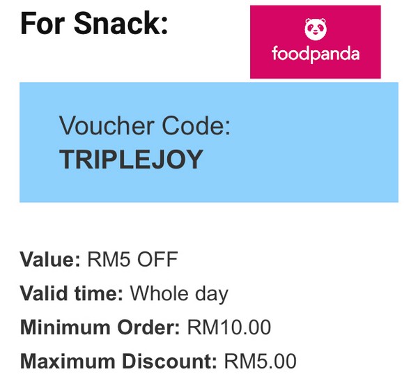 Food panda voucher august 2021