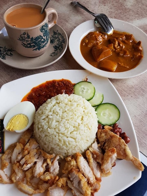 Pork Nasi  Lemak  at Kopi  Permy Miri Miri City Sharing