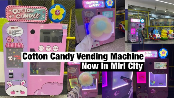 Cotton Candy Vending Machine Now In Miri City Sharing