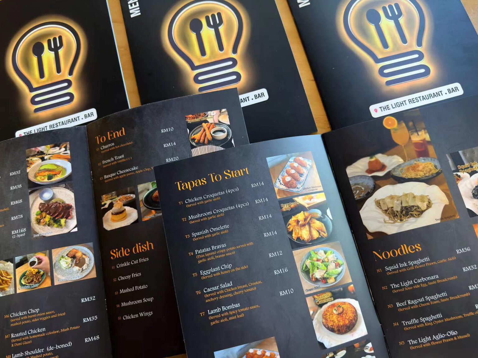 The Light Restaurant Bar Miri Menu Preview - Miri City Sharing