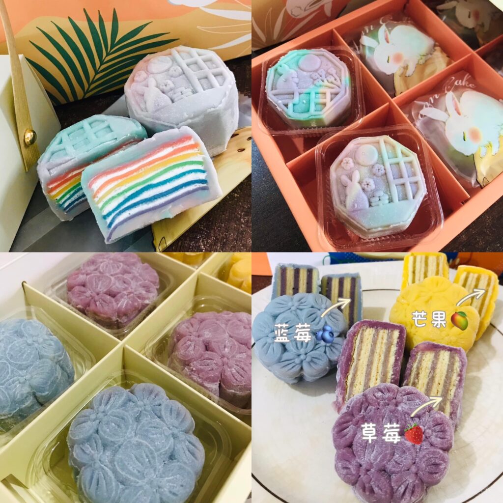 Layered Cake Snowskin Mooncakes in Miri - Miri City Sharing