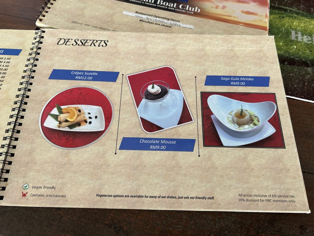 Piasau Boat Club Miri Food Menu Preview - Miri City Sharing