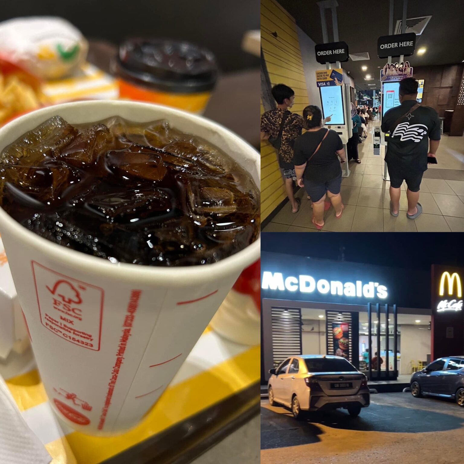 Refill for McDonald’s mediumsized coke in Malaysia Miri City Sharing