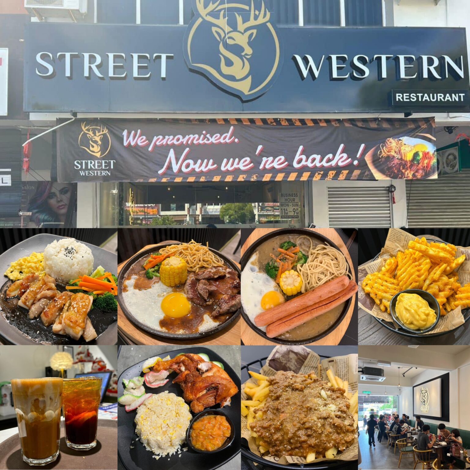 Street Western Restaurant Miri Menu Preview Miri City Sharing