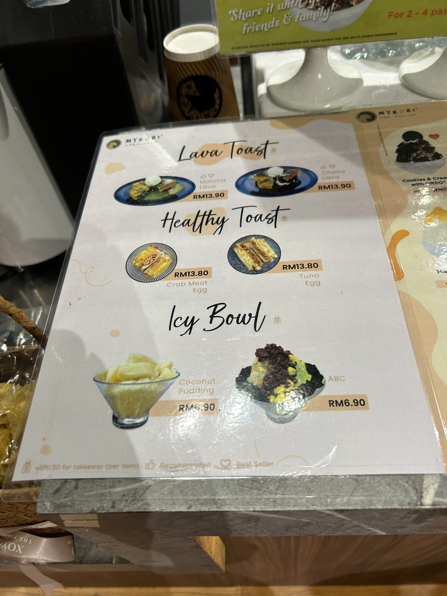 Mykori Dessert Cafe Miri Menu Preview Miri City Sharing