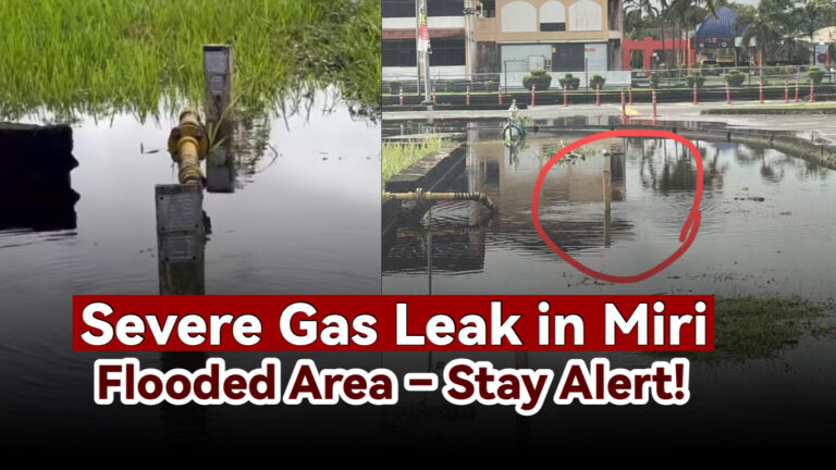 Severe Gas Leak in Miri Flooded Area - Miri City Sharing
