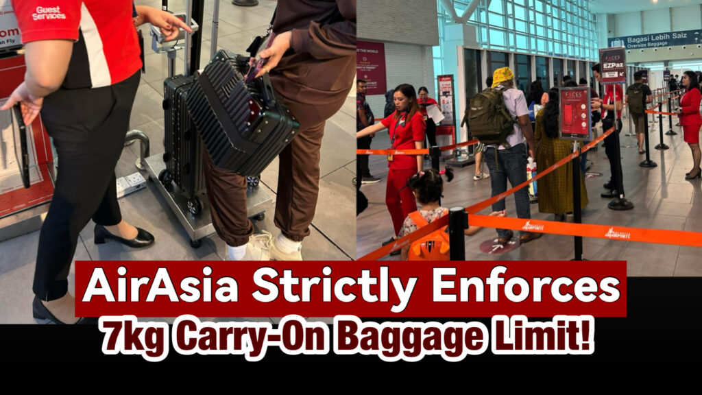 AirAsia Strictly Enforces 7kg Carry-On Baggage Limit! - Miri City Sharing